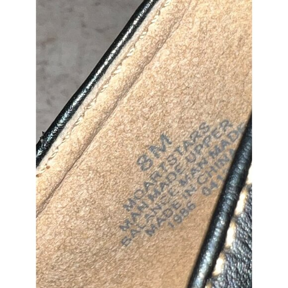 Mootsie Tootsie Moartstars Black Leather Mary Jane Heels 3" Heel Size 8M Comfort - Picture 5 of 9